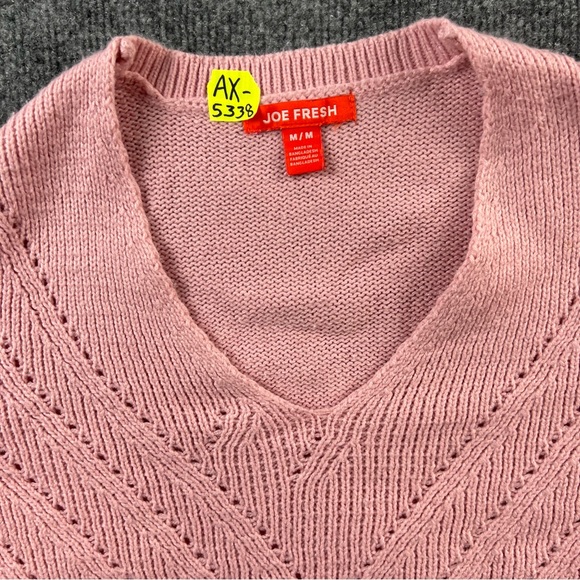 Joe Fresh Sweater Adult Medium Pink Crew Neck Casual Pullover Outdoors Womens - Picture 3 of 11